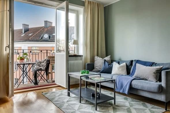 Charmig 2,5:a i Hjorthagen med utsikt